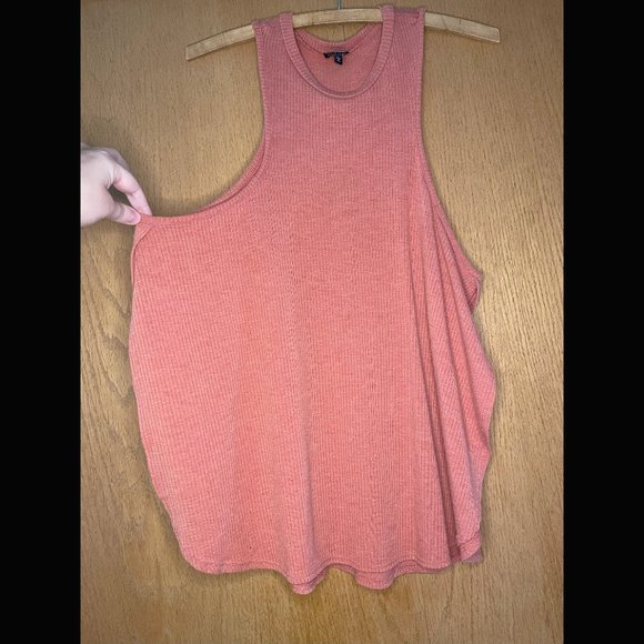 Charlotte russe Pink Sport Tank with Slit Sides Size L - Picture 2 of 6